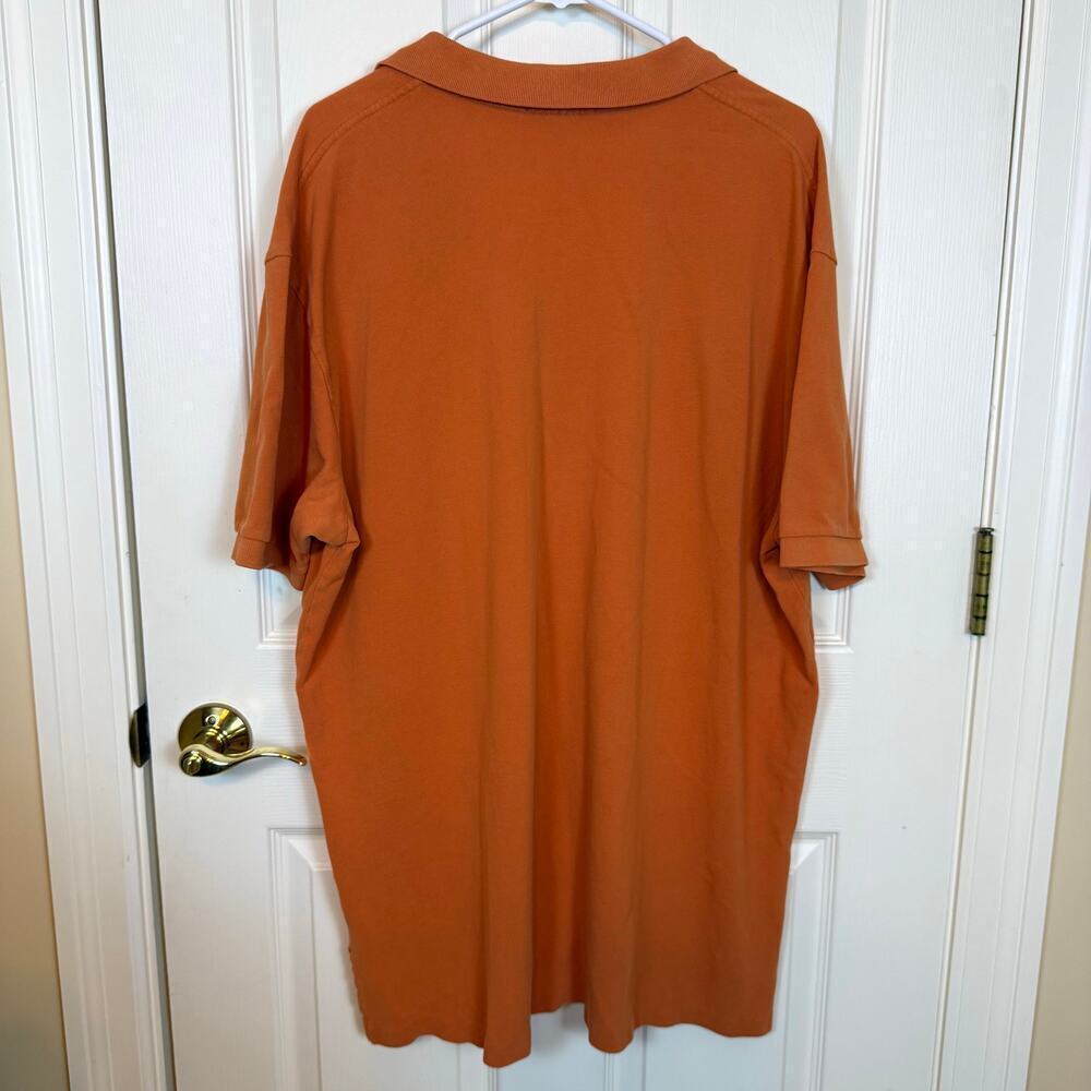 Polo Ralph Lauren Men’s Orange Polo Shirt Short Sleeve Cotton XXL Pony EUC - Picture 2 of 5